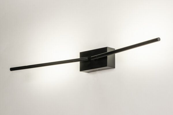 Nástěnné minimalistické LED svítidlo Grado Black Dualle (LMD)