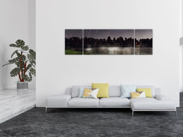 Obraz - Deštivý večer (170x50 cm)