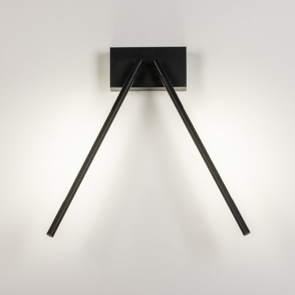 Nástěnné minimalistické LED svítidlo Grado Black Dualle (LMD)