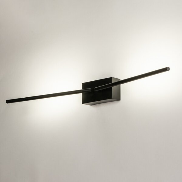 Nástěnné minimalistické LED svítidlo Grado Black Dualle (LMD)