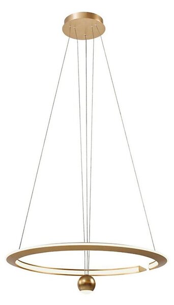 LED Lustr na lanku LED/45W/230V 3000K pr. 62 cm zlatá
