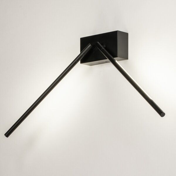 Nástěnné minimalistické LED svítidlo Grado Black Dualle (LMD)