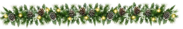 Vánoční řetěz LED Girlanda z větviček 2,8m SPRINGOS CA1287 zelený