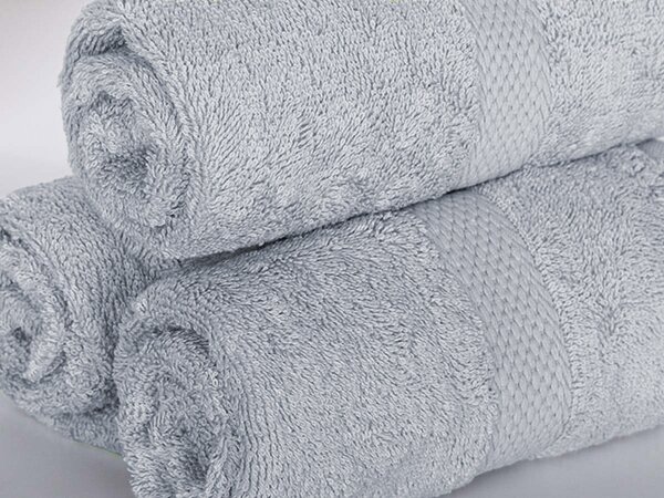 XPOSE® Froté ručník VERONA 3ks - světle šedý 30x50 cm