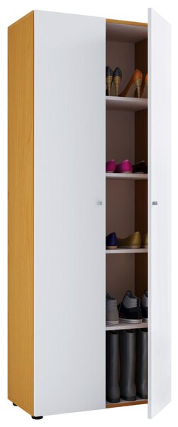 BOTNÍK, hnědá, bílá, barvy buku, 71/180/39 cm MID.YOU - Online Only šatny & botníky, Online Only