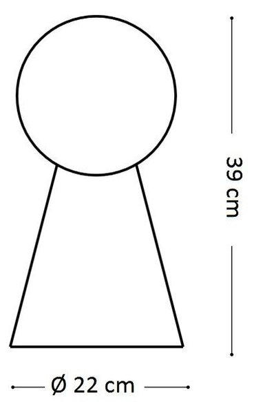 BIRILLO TL1 stolní lampa 1xE27 60W bez zdroje 39cm IP20, bílá