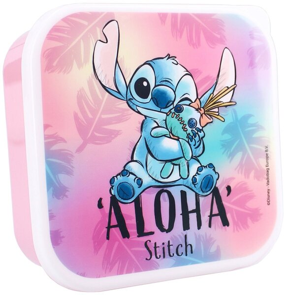Svačinové boxy Lilo & Stitch - motiv Aloha - sada 3 ks