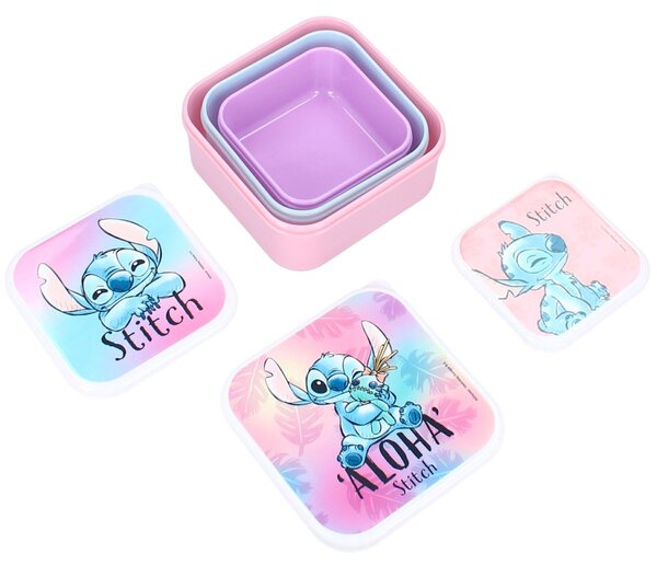 Svačinové boxy Lilo & Stitch - motiv Aloha - sada 3 ks