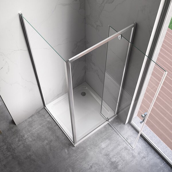 BPS-koupelny Čtvercový sprchový kout ZES KZ04 70x70 chrom/transparent - bez vaničky
