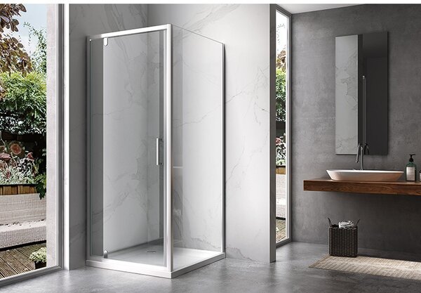 BPS-koupelny Čtvercový sprchový kout ZES KZ04 70x70 chrom/transparent - bez vaničky