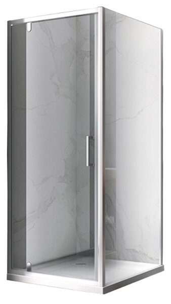 BPS-koupelny Čtvercový sprchový kout ZES KZ04 70x70 chrom/transparent - bez vaničky