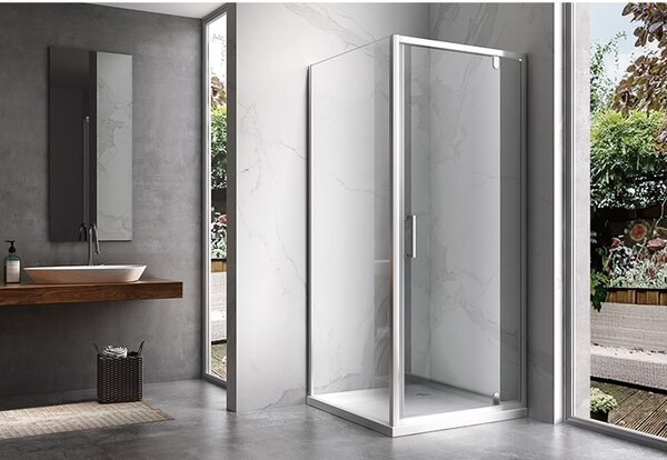 BPS-koupelny Čtvercový sprchový kout ZES KZ04 70x70 chrom/transparent - bez vaničky