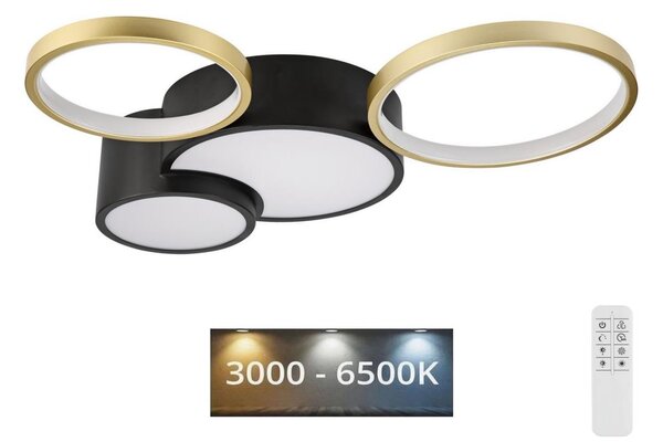 Stmívatelné stropní svítidlo ALIZEE LED/30W/230V 3000-6500K černá/zlatá