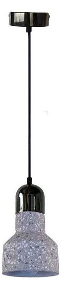 Lustr na lanku TERRAZZO 1xE27/60W/230V pr. 12 cm šedá