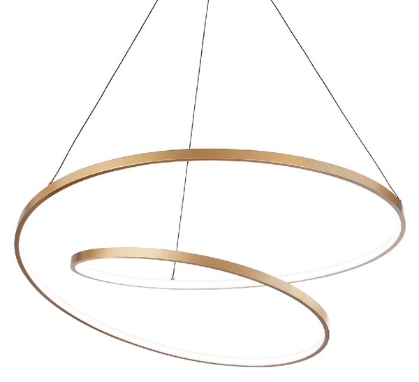 OZ SP závěsné LED svítidlo 48W 5300lm 3000K On-Off 60cm IP20, mosazné