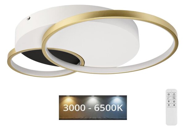 Stmívatelné stropní svítidlo BENITO LED/31W/230V 3000-6500K bílá/zlatá