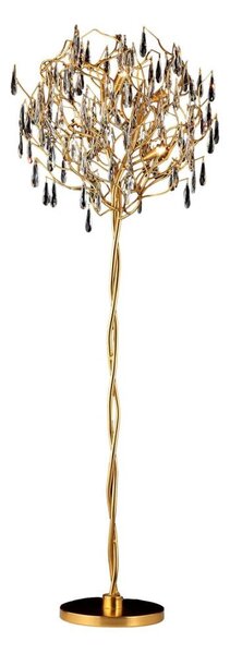 Křišťálová stojací lampa 5xG9/40W/230V zlatá