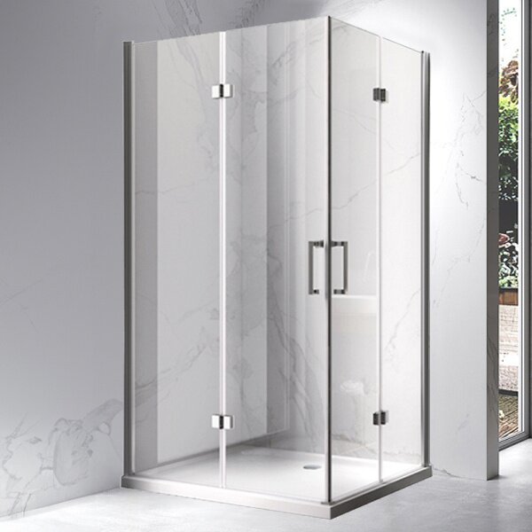BPS-koupelny Obdélníkový sprchový kout ZES KZ13A 100x90 chrom/transparent - bez vaničky