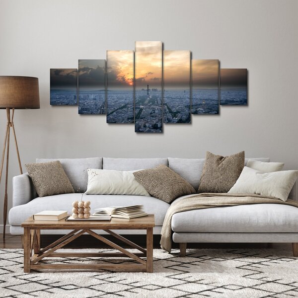 Obraz - Paříž z výšky (210x100 cm)