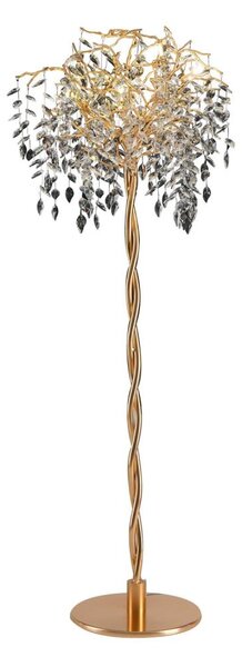 Křišťálová stojací lampa 5xG9/40W/230V zlatá