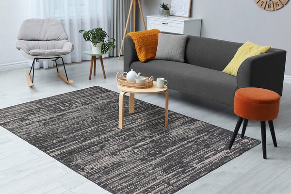 KOBEREC TKANÝ NA PLOCHO, 80/150 cm šedá Kayoom - Online Only koberce & rohožky, Online Only