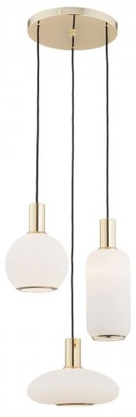 Argon Sagunto závěsné svítidlo 3x15 W mosaz-opálová 1489