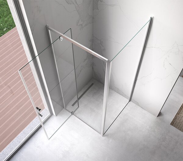 BPS-koupelny Obdélníkový sprchový kout ZES KZ05A 90x80 chrom/transparent - bez vaničky