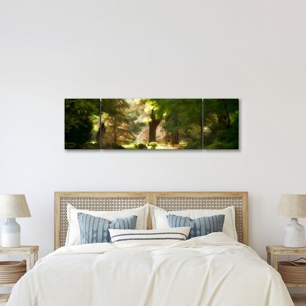 Obraz parku (170x50 cm)