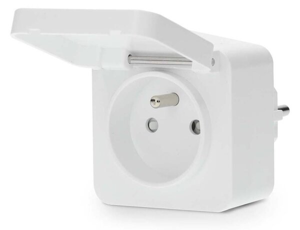 Nedis ZBPO130EWT -Chytrá zásuvka Smartlife 3680W/230V/ Typ E/16A Wi-Fi Tuya IP44