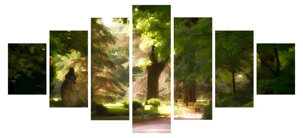 Obraz parku (210x100 cm)