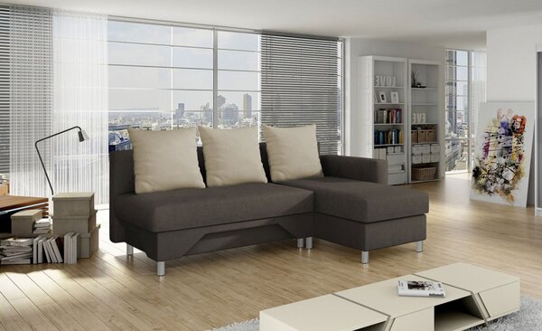 Rohová sedací souprava Martin, Strana: pravá, Potah: Suedine 4001 + Suedine 4001 + Suedine 1009 5903211090615