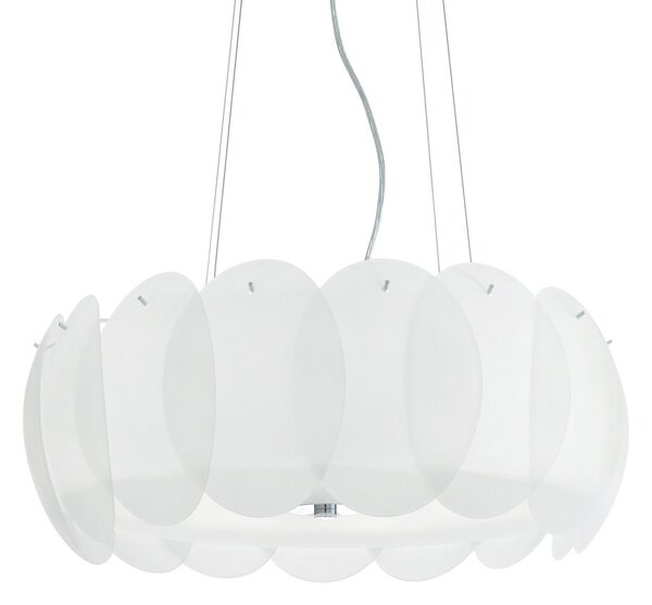 OVALINO SP8 závěsné svítidlo 8x E27 60W bez zdroje 55cm IP20, bílé