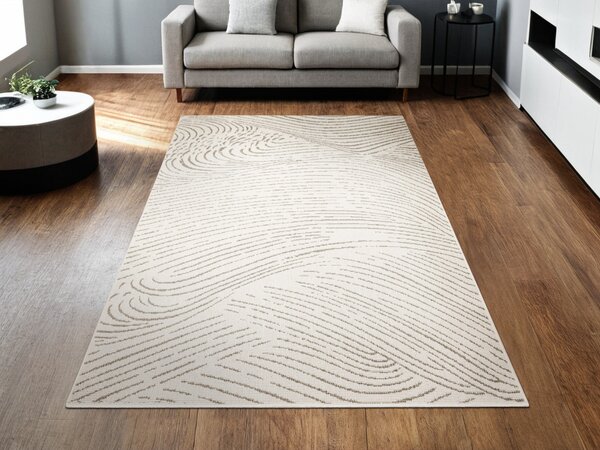 Balta Kusový koberec sisalový oboustranný Brussels 205784/10620 béžový krémový Rozměr: 80x200 cm