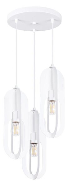 Sollux SL.1361 - Lustr na lanku NICUS 3xE27/15W/230V bílá