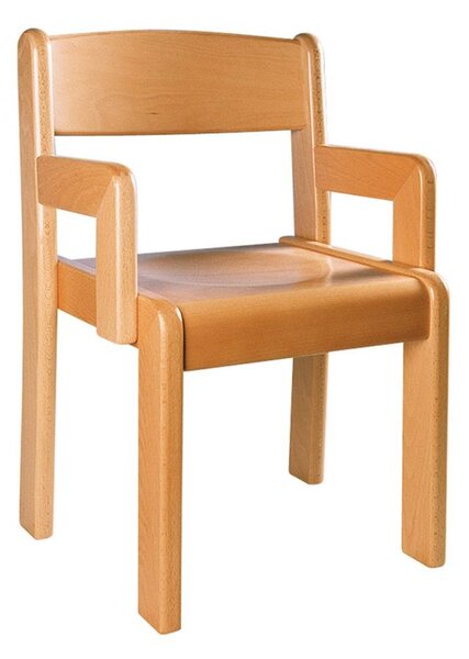 Židle TIM s područkami - přírodní výška 22 cm