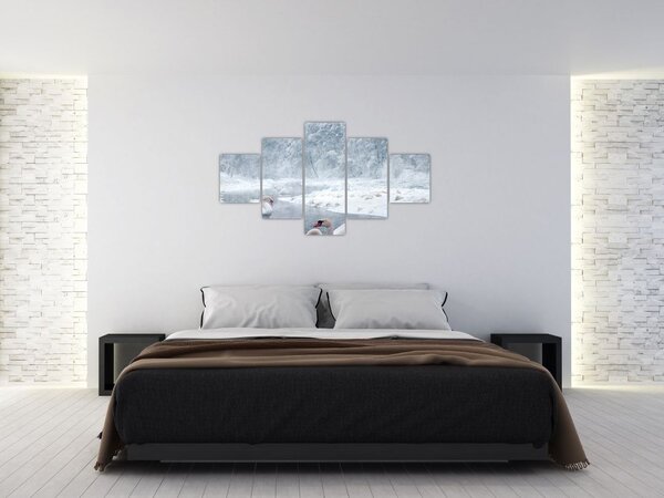 Obraz labutí (125x70 cm)