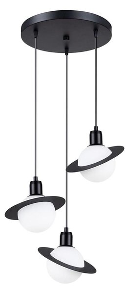 Sollux SL.1359 - Lustr na lanku HYPERION 3xG9/8W/230V černá