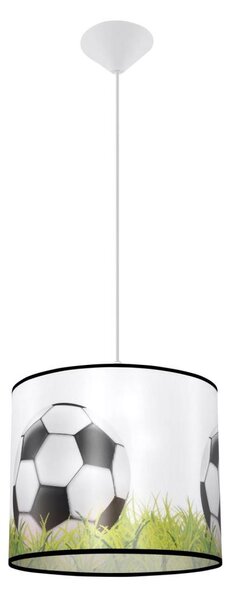 Sollux SL.1428 - Dětský lustr na lanku FOOTBALL 1xE27/15W/230V pr. 30 cm
