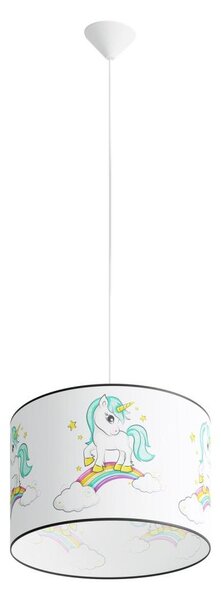 Sollux SL.1413 - Dětský lustr na lanku UNICORN 1xE27/15W/230V pr. 40 cm