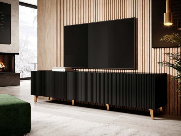 TV skříňka 200 Sinenko, Barva: černá 5903211096723