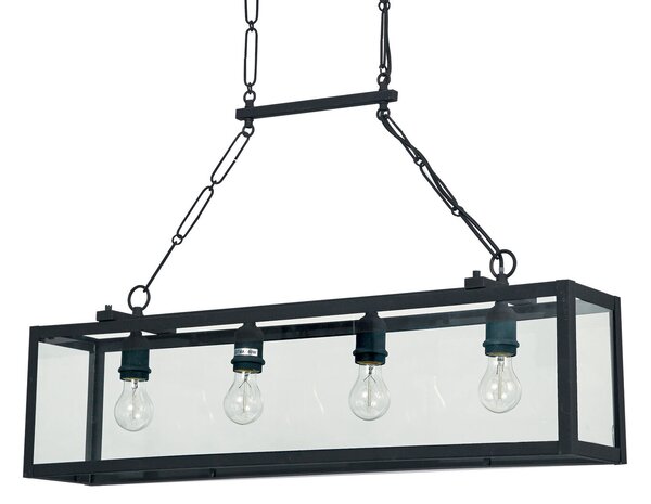 IGOR SP4 závěsné svítidlo 4x E27 60W bez zdroje 92cm IP20, černé