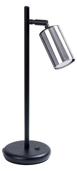 Sollux SL.1373 - Stolní lampa WINX 1xGU10/10W/230V černá/chrom