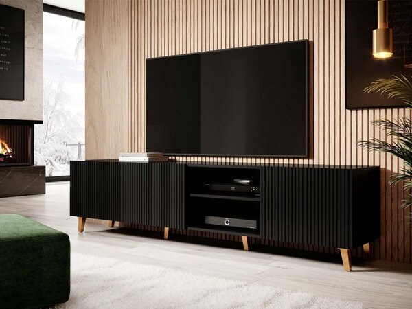TV skříňka 200 Sinenko, Barva: černá 5903211096723
