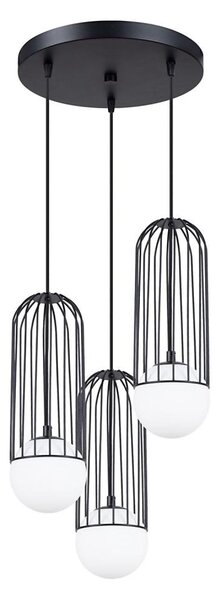 Sollux SL.1336 - Lustr na lanku BRINA 3xG9/8W/230V černá