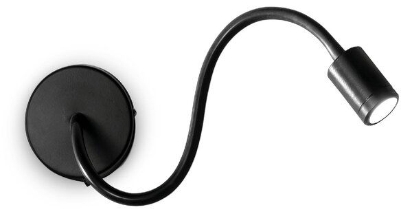 FOCUS-1 AP1 nástěnné bodové LED svítidlo 1x 3W 210lm 3000K IP20, černé