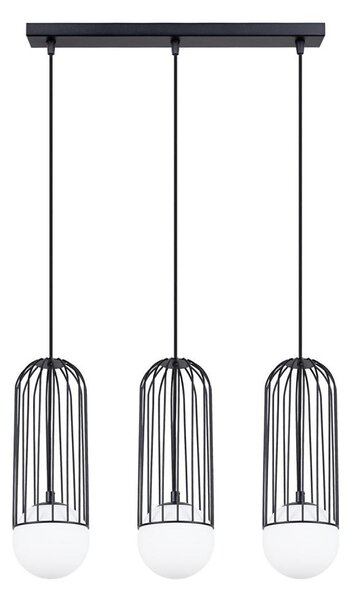 Sollux SL.1334 - Lustr na lanku BRINA 3xG9/8W/230V černá