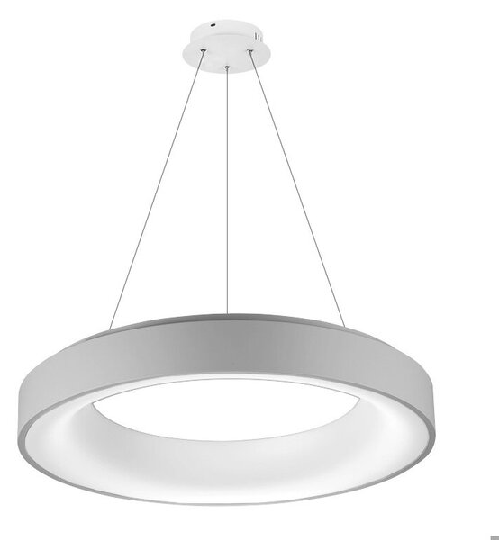 Sovana závěsné svítidlo LED 50W 2750lm 2700-6500K 55cm kulaté IP20, šedé + ovladač