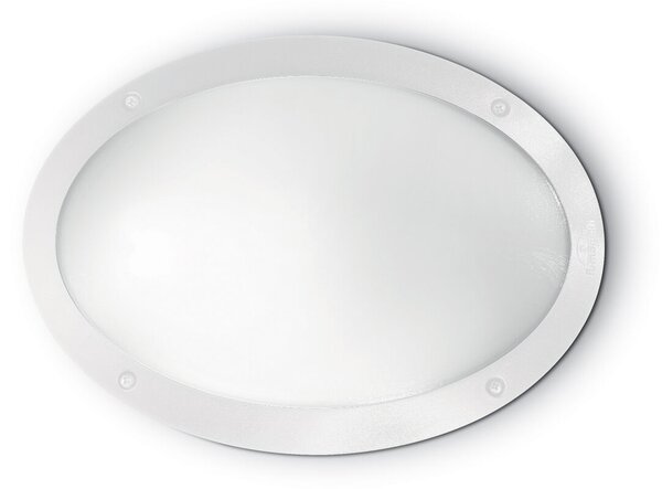 MEDEA-1 AP1 venkovní přisazené svítidlo 1x E27 23W bez zdroje 33cm oválné IP66, bílé