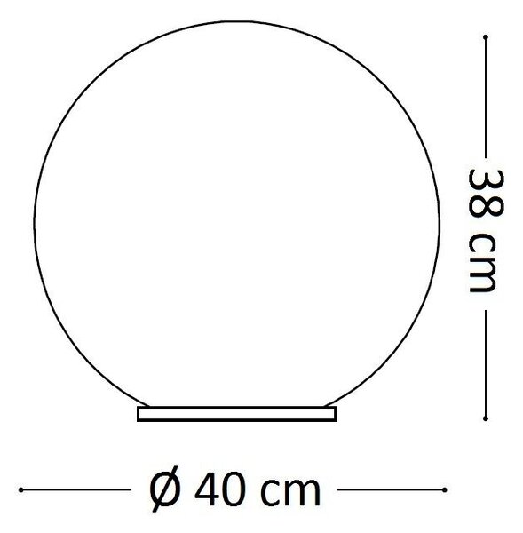 SOLE PT1 venkovní stojací lampa 1x E27 60W bez zdroje 40cm IP20, bílá