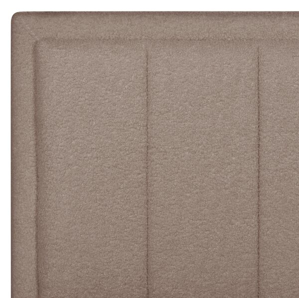 Postel s úložným prostorem MONTLAUR Buklé Taupe 160 x 200 cm